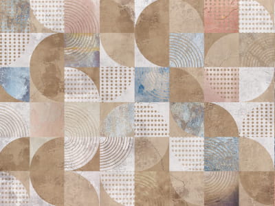 Fototapete Leichtes geometrisches Mosaik