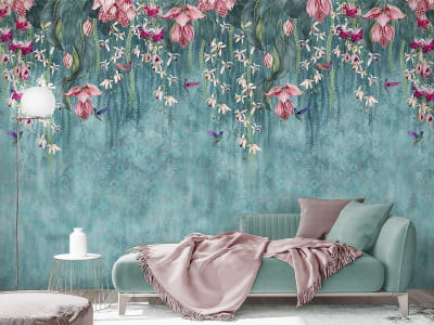 Fototapete Wunderschöne tropische Blumen