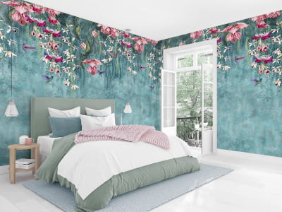Fototapete Wunderschöne tropische Blumen