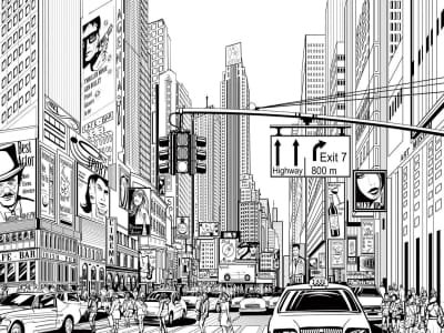 Fototapete Megapolis