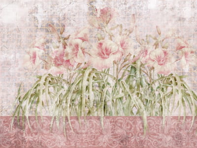 Fototapete Zarte rosa Blüten