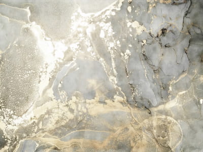 Fototapete Weißer Marmor mit Gold