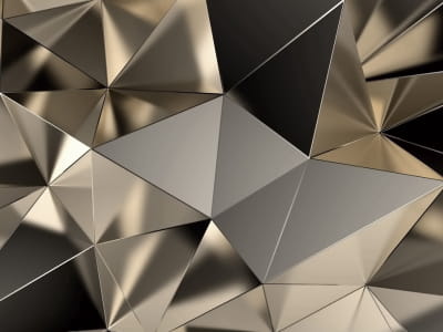 Fototapete Große 3D-Geometrie