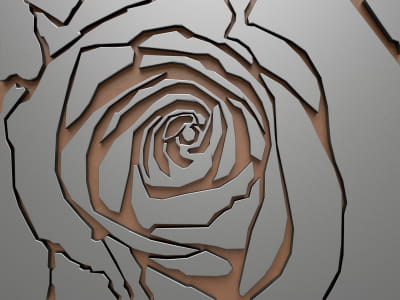 Fototapete Rose 3D