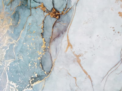 Fototapete Blaue flüssige Kunst