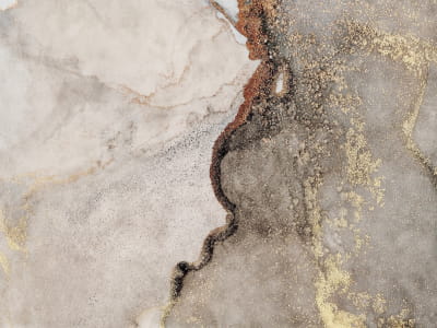 Fototapete Beige fließende Kunst