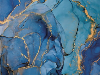 Fototapete Blaue Wellen, Stimmung