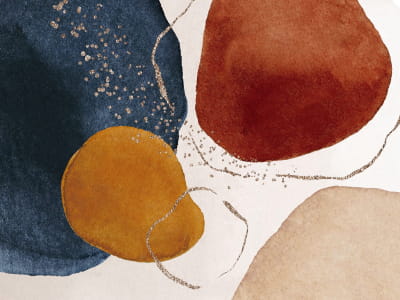 Fototapete Aquarellzeichnung