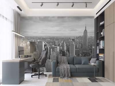 Fototapete Schwarz-weißes New York