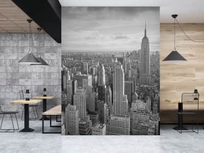 Fototapete Schwarz-weißes New York