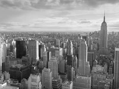 Fototapete Schwarz-weißes New York