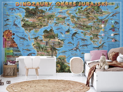 Fototapete Dinosaurier in der Jurazeit