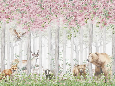 Fototapete Tiere des Feenwaldes