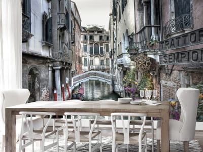 Fototapete Brücke in Venedig