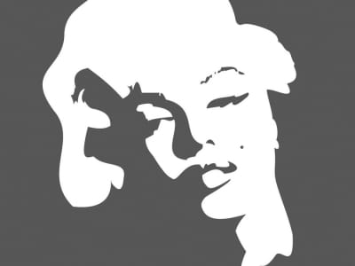 Fototapete Silhouette von Marilyn Monroe