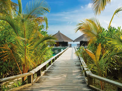 Fototapete Bungalow am Pier