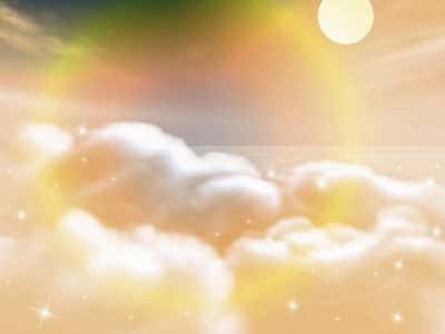 Fototapete Leichte Wolken