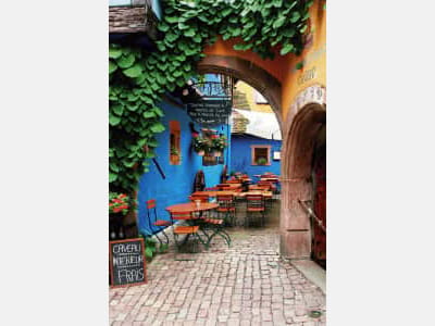 Fototapete Sommercafé