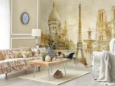 Fototapete Sehenswürdigkeiten von Paris