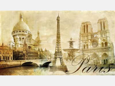 Fototapete Sehenswürdigkeiten von Paris