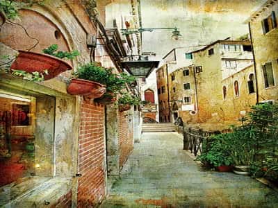Fototapete Malerische Straße in Venedig