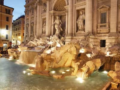 Fototapete Trevi-Brunnen