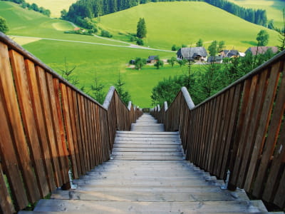 Fototapete Abstieg ins Tal