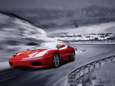 Fototapete Rotes Auto