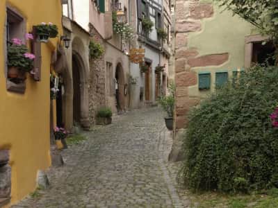 Fototapete Kopfsteinpflasterstraße