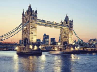 Fototapete Tower Bridge bei Sonnenuntergang