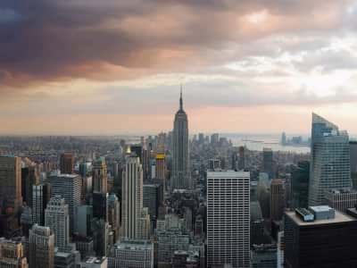 Fototapete Weites Panorama von New York