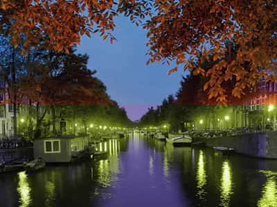 Fototapete Kanal in Amsterdam