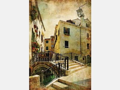 Fototapete Venedig im Retro-Stil
