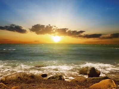 Fototapete Sonnenaufgang über dem Meer