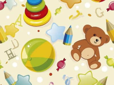 Fototapete Kinderspielzeug