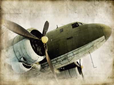 Fototapete Altes Flugzeug