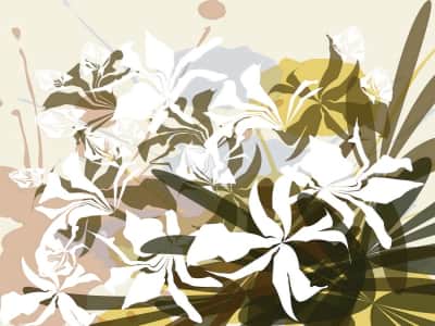 Fototapete Herbstblumen