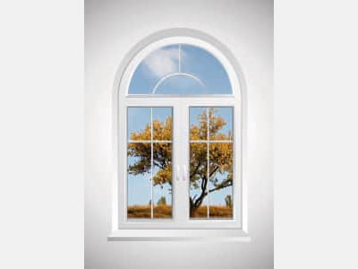 Fototapete Baum vor dem Fenster