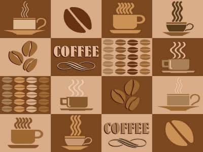 Fototapete Bild von Kaffee