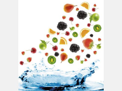 Fototapete Saftige Früchte und Beeren