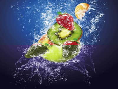 Fototapete Früchte und Beeren