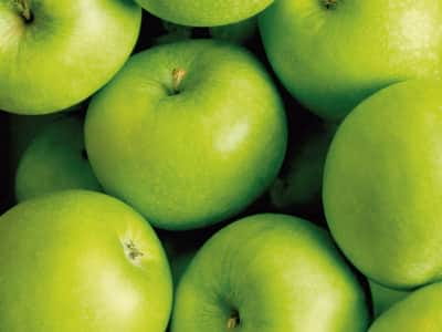 Fototapete Große grüne Äpfel