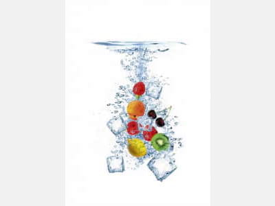 Fototapete Eis und Obst