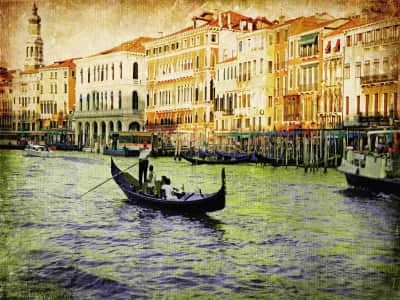 Fototapete Gondel in Venedig