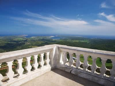 Fototapete Weißer Balkon