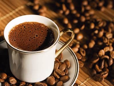 Fototapete Duftender heißer Kaffee