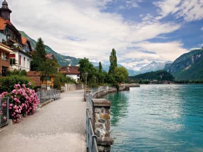 Fototapete See in der Schweiz 