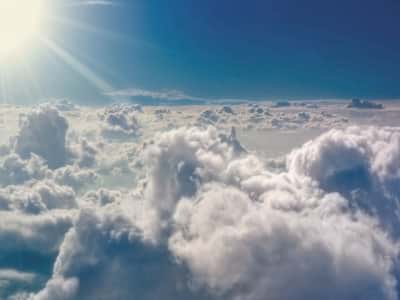 Fototapete Weiße Wolken
