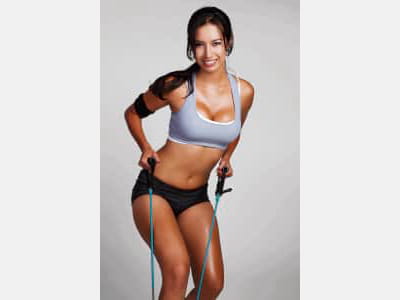 Fototapete Schöne Sportlerin
