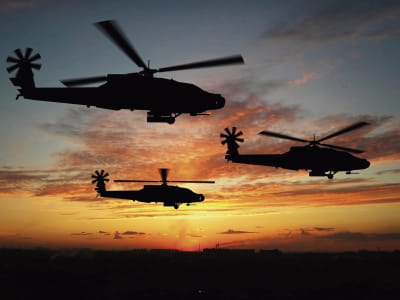 Fototapete Kampfhubschrauber